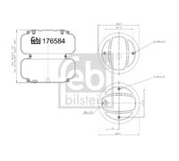 Soufflet à air, suspension pneumatique FEBI BILSTEIN 176581