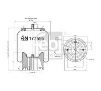 FEBI BILSTEIN 177595 Soufflet à air, suspension pneumatique