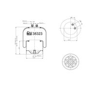 Soufflet à air, suspension pneumatique FEBI BILSTEIN 38323