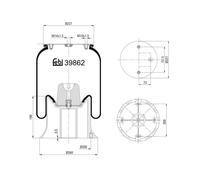 FEBI BILSTEIN 39862 Soufflet à air, suspension pneumatique