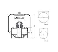 FEBI BILSTEIN 39988 Soufflet à air, suspension pneumatique