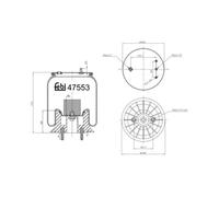 Soufflet à air, suspension pneumatique FEBI BILSTEIN 47553