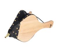 Soufflet à Bois pour cheminée, souffleur d'air en Bois, Outils pour feu de Cuisine en Plein air, Camping, Barbecue, cheminée, Bois Composite Durable, matériau en Cuir, Taille