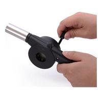 Soufflet Barbecue Allume Feu Ventilateur Camping Soufflerie Cheminée Noir 25 Cm - YONIS