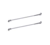 Soufflet Cardan Pour Capra Upgrades Acier Inoxydable DIY Longueur Arbre Transmission À Joint Universel 1/10 LCG RC Crawler SCX10 I II III TRX4 Denture Extérieure(2Pcs Silver)