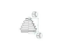 Soufflet de cardan 190963 SPIDAN pour AUDI VOLVO VW CHEVROLET CHRYSLER CITROËN