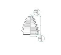 GKN 190964 Soufflet d'arbre de transmission