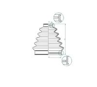 GKN 190965 Soufflet d'arbre de transmission