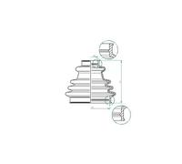 Soufflet de cardan 190967 LÖBRO pour VW RENAULT SAAB VOLVO RENAULT TRUCKS AUDI