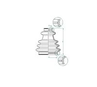 Soufflet de cardan 190969 LÖBRO pour OPEL CITROËN DAEWOO DODGE FIAT PEUGEOT FORD