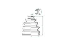 GKN 190972 Kit de soufflet pour arbre de transmission