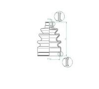 Soufflet de cardan 190973 SPIDAN pour VW OPEL CITROËN DACIA DAEWOO FIAT PEUGEOT