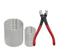 Soufflet De Cardan Kit de 31 pinces à colliers serrage robustes et polyvalentes avec assortiment pour soufflets cardan en acier inoxydable (petits grands)