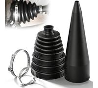 Soufflet de Cardan Universel Cache-poussière pour Joint Homocinétique avec Collier de Serrage Inox Cone Soufflet Cardan Avant Droit Adapté à la Plupart des Opérations d'Entretien Automobile