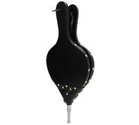 Soufflet De Cheminée Manuel, Soufflet À Bois 39,5x18cm, Cuir PU Résistant À La Chaleur Et Bois - Souffle Précis Sans Risque De Brûlure, Décor Rustique, Parfait Pour Barbecue Et (tube d'argent)