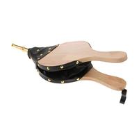 Soufflet de cheminée - Soufflet de cheminée | Souffleur à bois | Pompe à air de cheminée avec sangle de suspension | Buse en métal | Souffleur d'air en bois | Booster de flamme intérieure pour poêle à