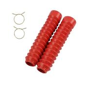 Soufflet de Fourche Moto Convient aux motos tout-terrain, aux fourches avant, aux amortisseurs, aux cache-poussière, aux soufflets, aux bottes, aux protections en caoutchouc fourche de moto(Red)