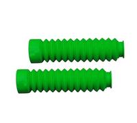 Soufflet de Fourche Moto Lot de 2 Protections universelles en Caoutchouc pour Fourche Avant de Moto, Soufflets Anti-poussière pour Bottes Gators Caches de Fourche(Green)