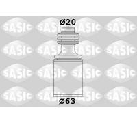 Soufflet de joint de cardan du côté boîte de vitesses 2003421 SASIC pour CITROËN
