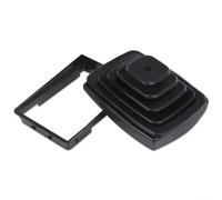 Soufflet de levier de vitesse avec bague de retenue pour Jeep Wrangler TJ 1997-2004 conçu pour reproduire l'interface de montage d'origine et la couverture du portail de changement de vitesse