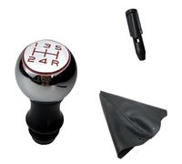 Soufflet de levier de vitesse de rechange pour Peugeot 206 306 406 107 207 307 308 2008 3008 pour Citroën Picasso C3 C4 - Soufflet de levier de vitesse (chromé noir rouge)