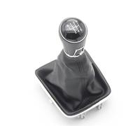 Soufflet de pommeau de Levier de Vitesse pour VW Tiguan 5N 2007-2011 5/6 Speed,Pommeau Levier Vitesse Manuel de Voiture en Cuir PU,B-6 Speed