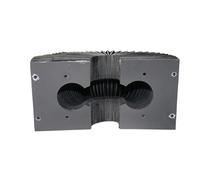 Soufflet de protection anti-poussière for rail SBR - Compatible avec les guides linéaires SBR12/16/20/25/30 (kit de protection for machine CNC)(SBR16,Length 800mm)