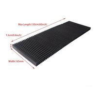 Soufflet de protection flexible en accordéon pour centres d'usinage CNC, rail de travail des métaux industriels et tissu de protection des vis, résistant à l'huile (165 mm)