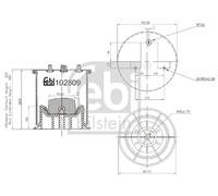 Soufflet de suspension, suspension pneumatique