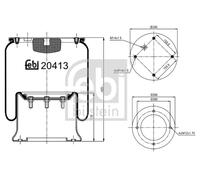 Soufflet de suspension, suspension pneumatique