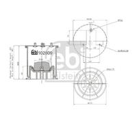 Soufflet De Suspension Suspension Pneumatique Febi Bilstein 102809 pour Iveco
