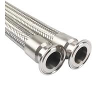 Soufflet de tuyau flexible for brasserie, triple pince, 1,5 et 2 pouces, haute température, haute pression, en acier inoxydable 304, 1 pièce(70cmx32mmxK50.5mm)