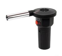 Soufflet électrique pour cheminée, souffleur d'air portable et outil de démarrage de feu de camping, ventilateur de poêle à main pour griller le feu de camp, combustion du bois, alliage d'aluminium PP