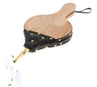 Soufflet en Faux Cuir pour poêle à Bois et cheminée avec buse métallique | Design rustique avec rivets pour barbecue et foyer de cheminée 02 models