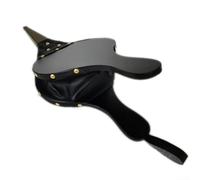 Soufflet manuel pour cheminée et barbecue - 39 x 17 cm - Souffleur d'air en bois pour cheminées, grills, poêles à bois et camping - Noir ou marron