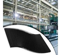 Soufflet plat en accordéon pour protection de fraiseuse CNC avec manchon de protection flexible pliable et résistant à l'huile pour rails de guidage de machine (170 mm)