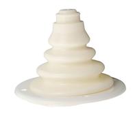 Soufflet pour Câble, 120 x 105mm Soufflet de Protection Marine, Soufflet Passe Câble en Silicone, Gaine de Câble Changement de Direction, Bateau Botte de Câble de Gréement Couverture pour Yacht(Blanc)