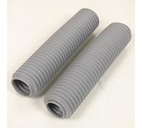 Soufflet Protection Fourche Compatible avec Moto Caoutchouc Gris d: 45/50mm D: 58mm L:460mm