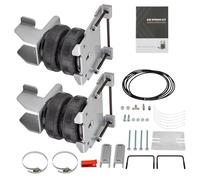 Soufflet Suspension Pneumatique Compatible Avec GMC Pour Sierra 1500 2007-2018 Kit De Ressorts D'assistance De Suspension Pneumatique + Compresseur Kit De Ressorts De Suspension Pneumatique