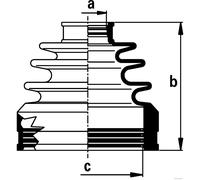 Soufflets de cardan avant HERTH+BUSS JAKOPARTS J2882022