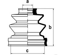 Soufflets de cardan avant HERTH+BUSS JAKOPARTS J2885007
