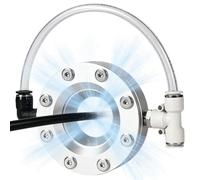 Soufflette Annulaire En Alliage D'Aluminium à 360° Rideau D'Air | Couteau D'Air Annulaire Fractionnable 8-89 Mm, Flux D'Air Uniforme, Alliage D'Aluminium, Pour SéChage Tuyaux, CâBles(51mm)