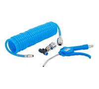 SOUFFLETTE PNEUMATIQUE AVEC TUYAU AIR SPIRALE ET CONNECTEUR EN T