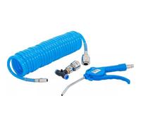 SOUFFLETTE PNEUMATIQUE AVEC TUYAU AIR SPIRALE ET CONNECTEUR EN T