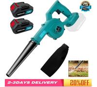 Souffleur,2IN1 Cordless Electric Blower&Vacuum Cleaner With 2 x battery for Patio Cleaning,Leaves,Dust,BestGifts