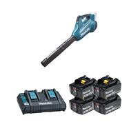 Souffleur 2x18V DUB362Z + 4 batteries BL1860B 18V 6 Ah + chargeur double DC18RD MAKITA