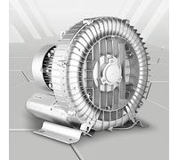 Souffleur 50 Hz, souffleur annulaire monophasé, filtre d'admission lavable, pompe à gaz Vortex 0,33 CV/0,74 CV/1,01 CV pour soufflage ou aspiration d'air, aération des eaux usées (couleur A 180 W/0,2