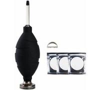 JJC Souffleur à air CL-DF1BK longue buse en silicone sans poussière 3 filtres Noir