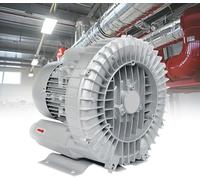 Souffleur à anneau Vortex 750 W, souffleur régénératif pour bassin industriel, ventilation d'usine, circulation d'air de sous-sol et élimination de la poussière