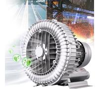 Souffleur À Anneau Vortex Haute Pression, Souffleur Industriel Régénératif 120 W-1100 W - Centrifuge Monophasé Canal Latéral 220 V 50 Hz avec Moteur 2980 TR/Min(120w/0.16ps)